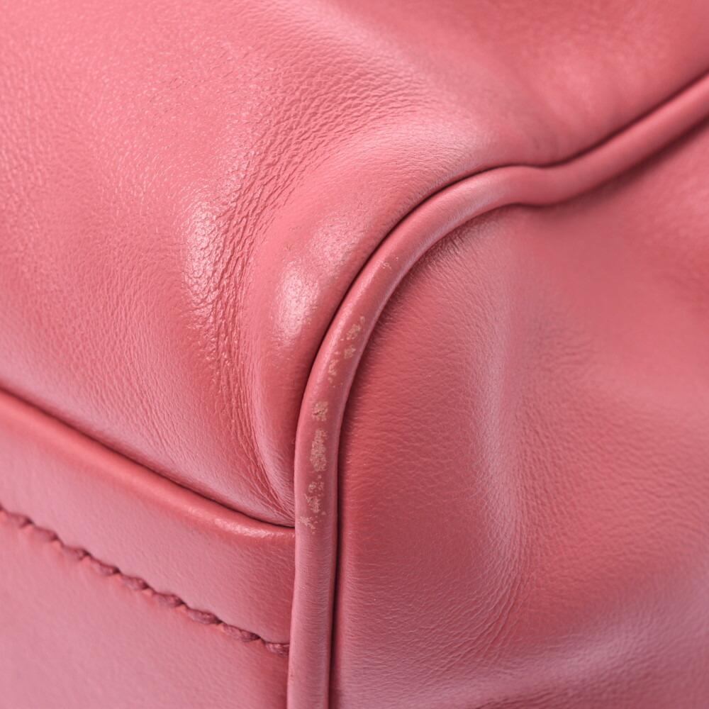 Prada Handbag Bag Pink Calfskin Boston - Picture 7 of 11